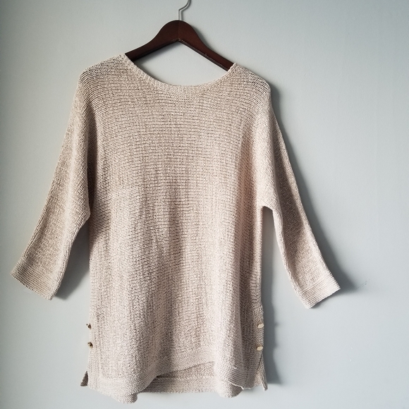 Sfera Basic Tan/Nude Knit Top - Picture 1 of 4